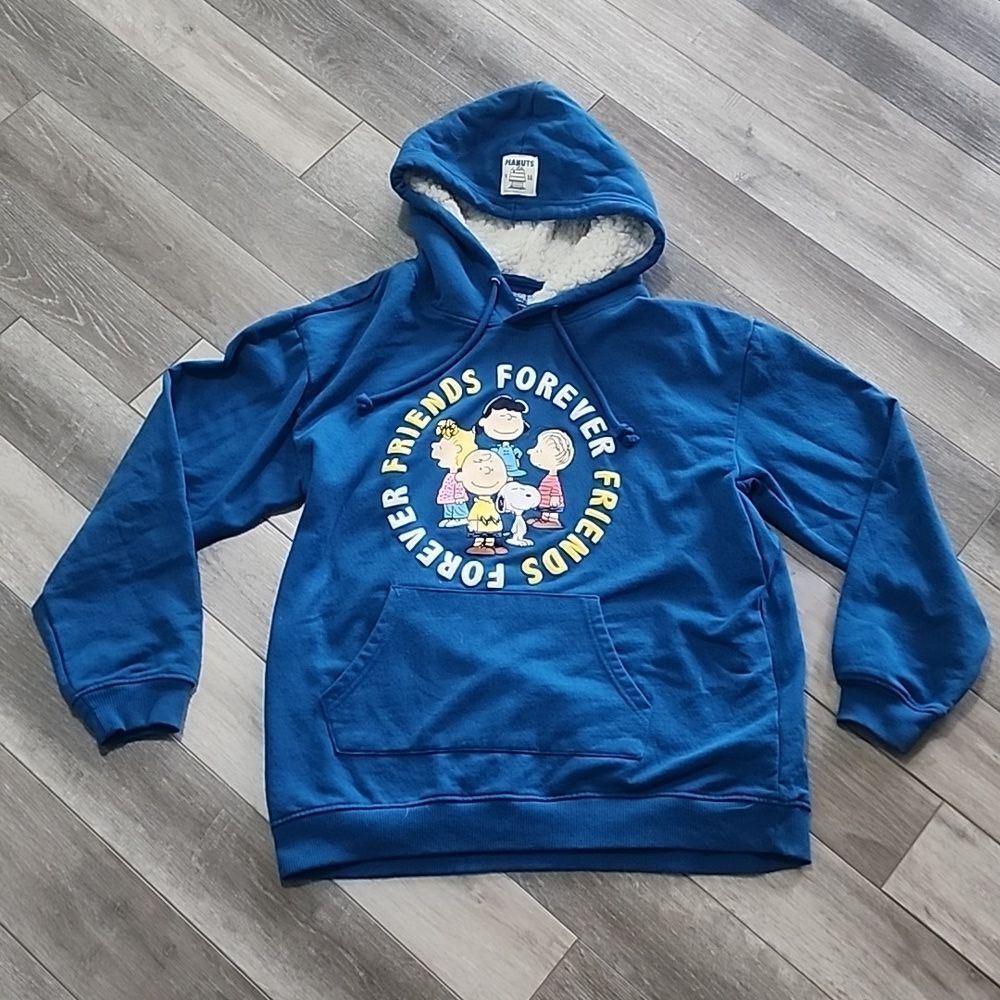 XL Peanuts Blue Hoodie